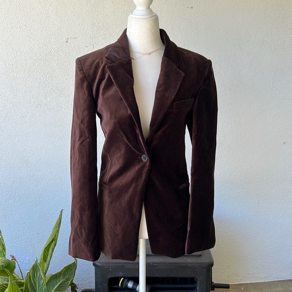 FRAME Velvet Blazer - Picture 2 of 13
